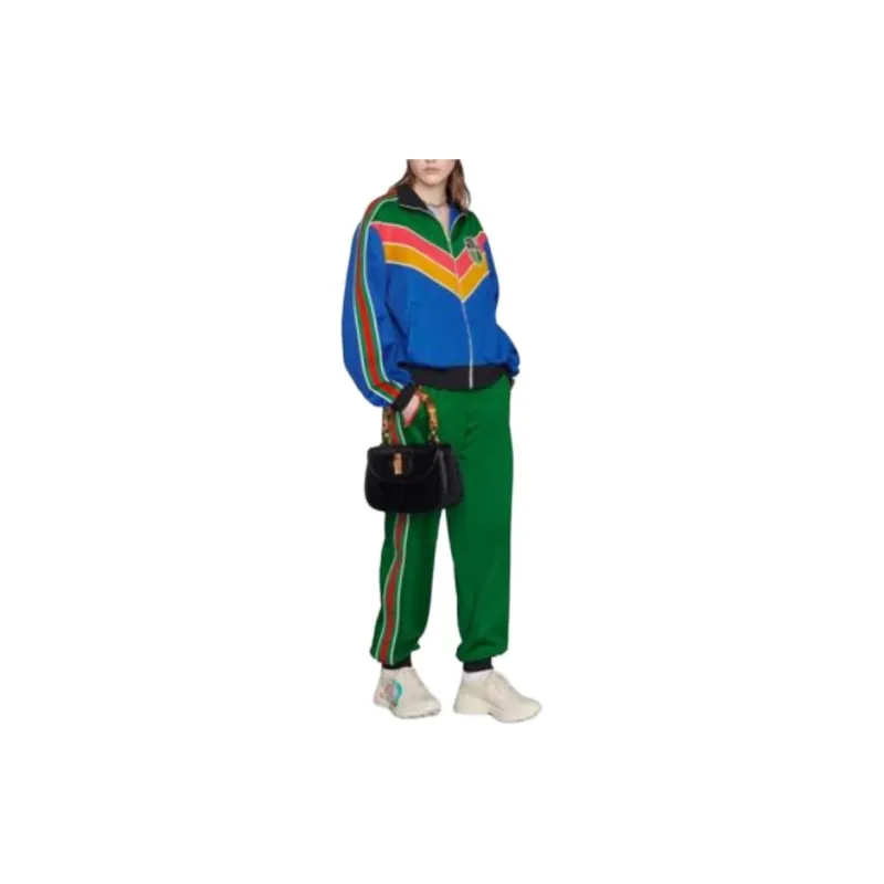 GUCCI X The North Face Cotton Jogging Pants Green-3