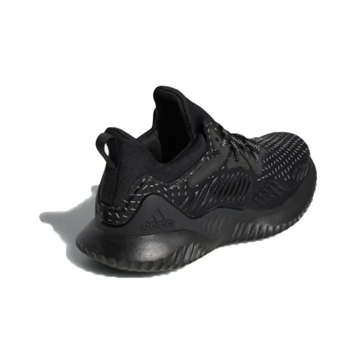 Adidas J Slip-Resistant Low-Top Kids' Running Shoes Black Teenagers-3