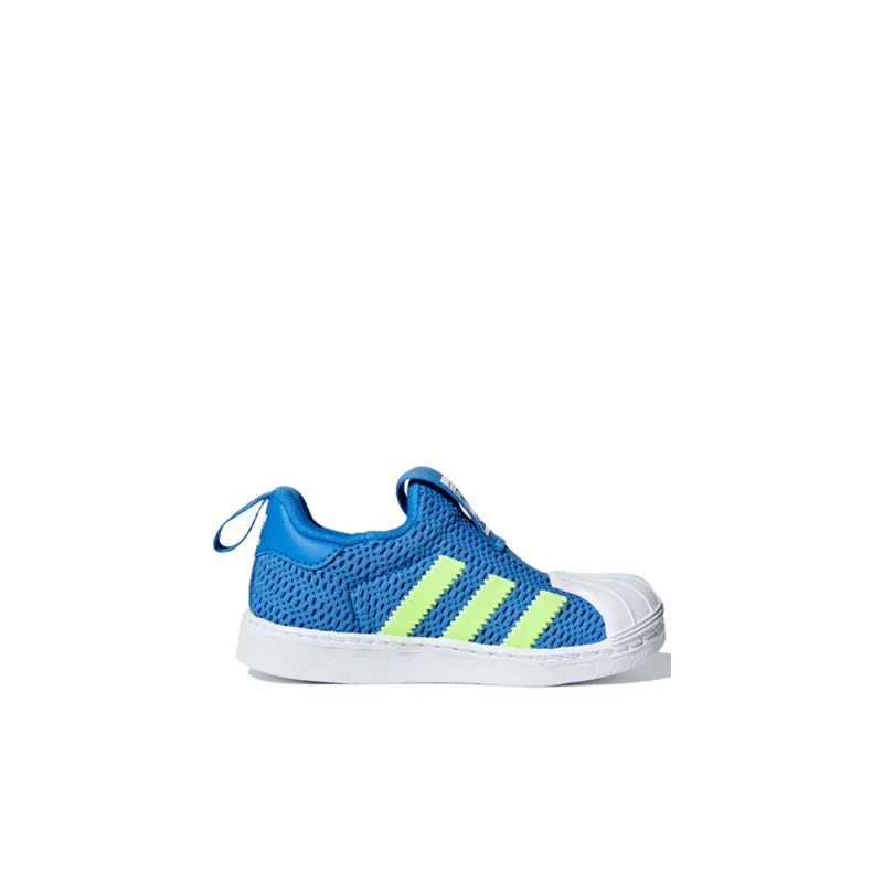 Adidas Originals Slip Resistant Low Top Toddler Shoes Blue Yellow White Infant And Toddler-1