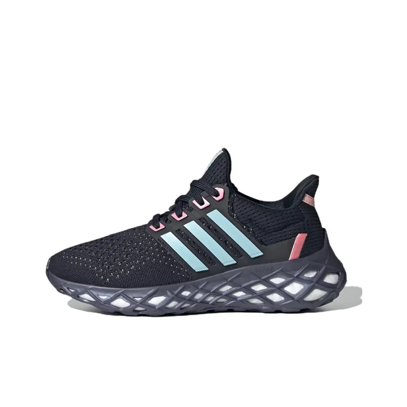 Adidas Ultraboost DNA Wear-Resistant Mid-Top Kids' Running Shoes Black Blue Teenagers-0