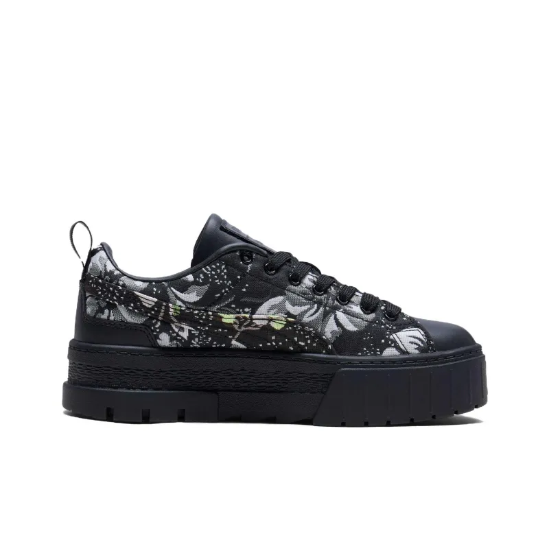PUMA Mayze Slip Resistant Height Increasing Low Top Skateboard Shoes Women's Black-1