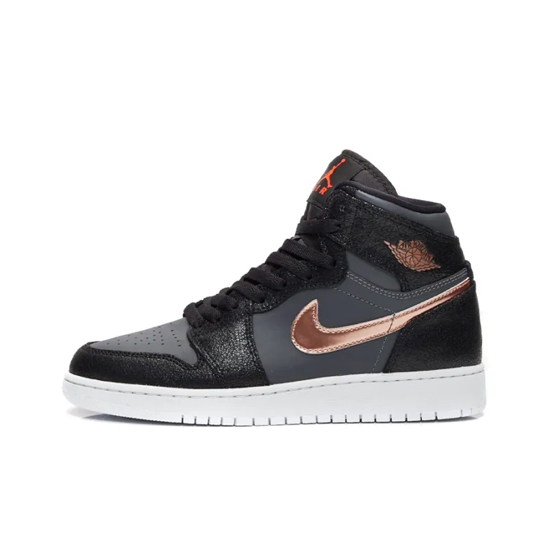 Jordan 1 Retro High GS Black Metallic Red Bronze-0