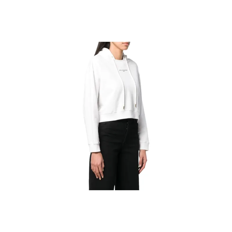 Stella McCartney Cropped Logo Print Hoodie-3