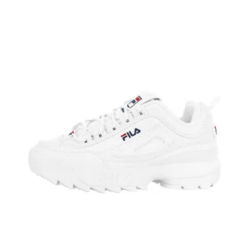 FILA KIDS Slip Resistant Cushioning Abrasion Resistant Breathable Low Top Kids Lifestyle Shoes White Kids'