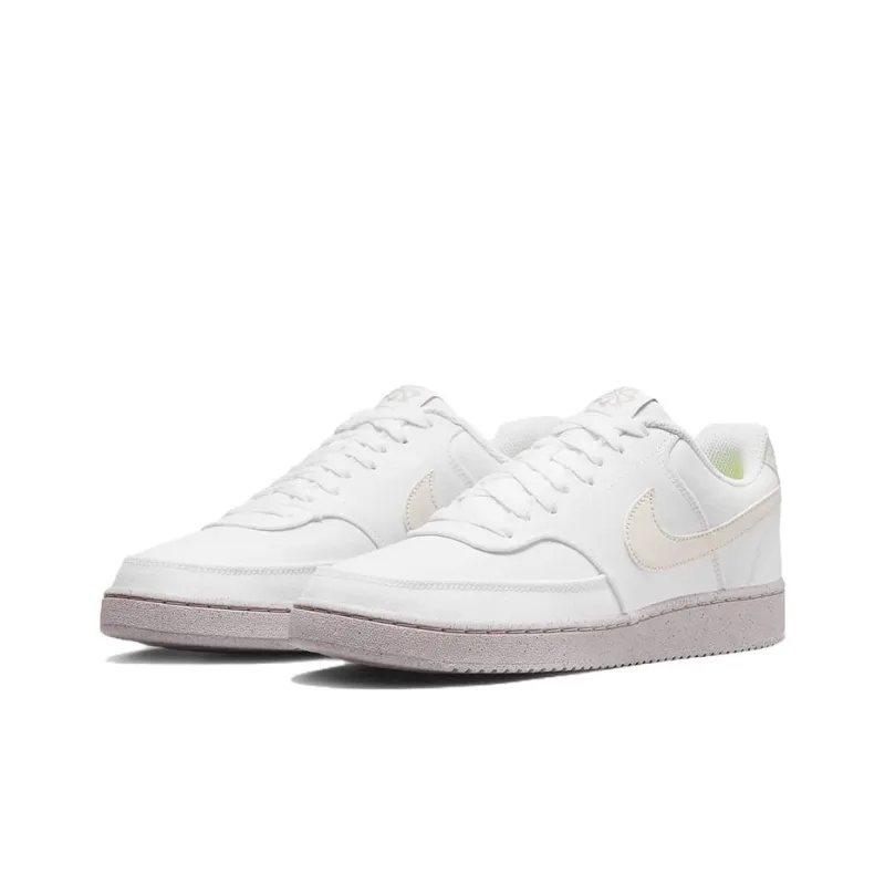 Nike Court Vision Low Next Nature Low-Top Kids' Skateboarding Shoes White Gray Teenagers-2