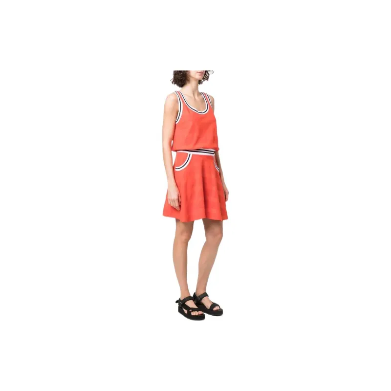 MOSCHINO Sleeveless Dresses Women's Orange-2
