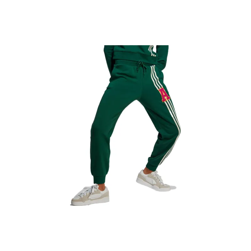 Adidas Knitted Sweatpants Women's Dark Green-2