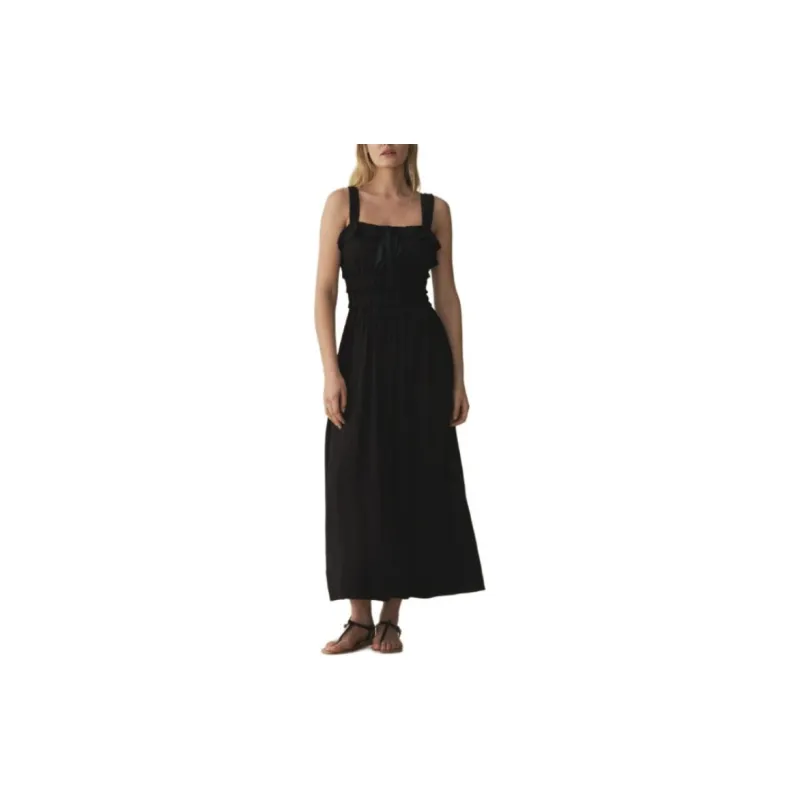 DOEN CAROLYNN DRESS Slip Dresses Women's Black-1