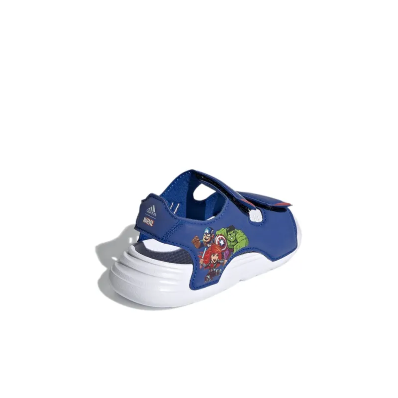 Adidas Swim Sandals Abrasion-Resistant Low-Top Toddler Shoes Blue Infant And Toddler-3