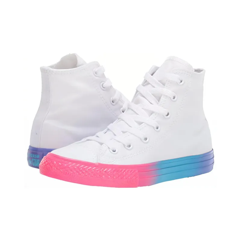 Converse Chuck Taylor All Star Non-slip Lightweight High-Top Canvas Shoes White Teenagers-3