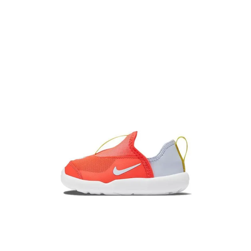 Nike Lil' Swoosh Bright Crimson Low Top Sports Casual Shoes Orange Gray Infant And Toddler-0
