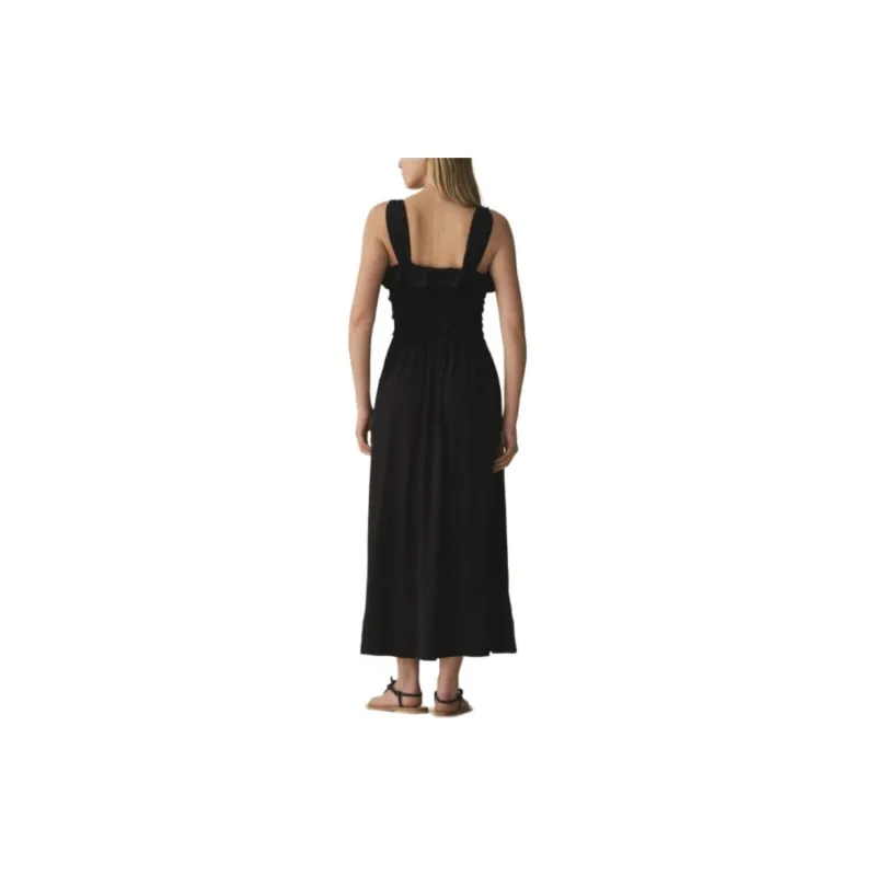 DOEN CAROLYNN DRESS Slip Dresses Women's Black-2