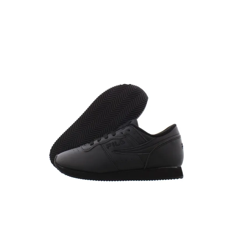 FILA KIDS Machu Anti Kick Cushioning Low Top Kids Lifestyle Shoes Black Kids'-4