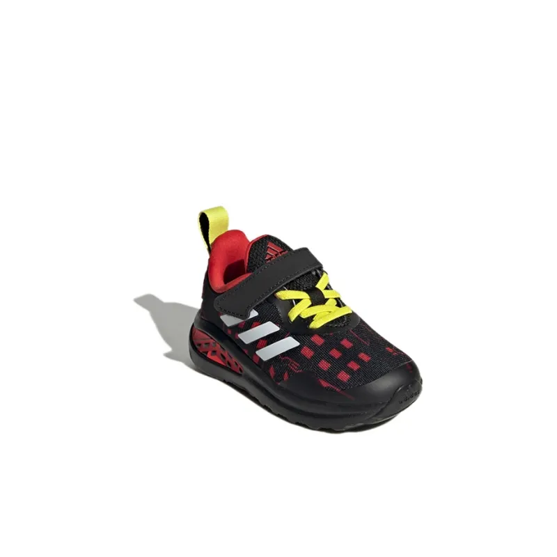 MARVEL x Adidas Adventures Fortarun Abrasion Resistant Low Top Sports Casual Shoes Black Red Infant And Toddler-2