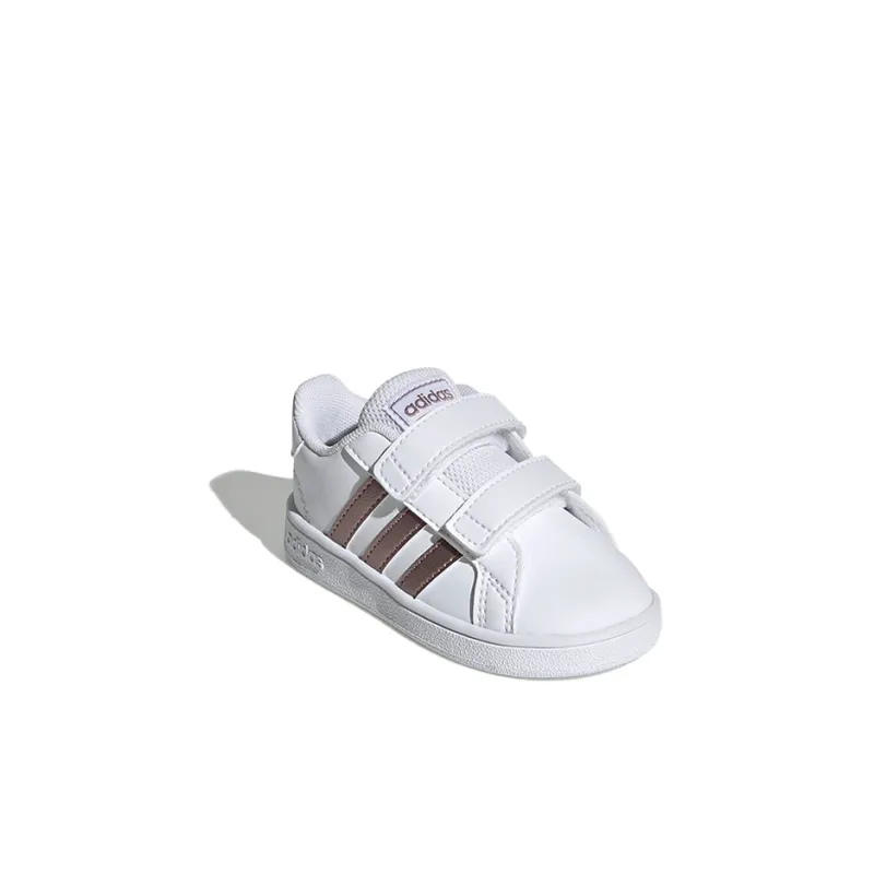 Adidas Neo GRAND COURT Shock Absorbers Low Top Skateboard Shoes White Infant And Toddler-2