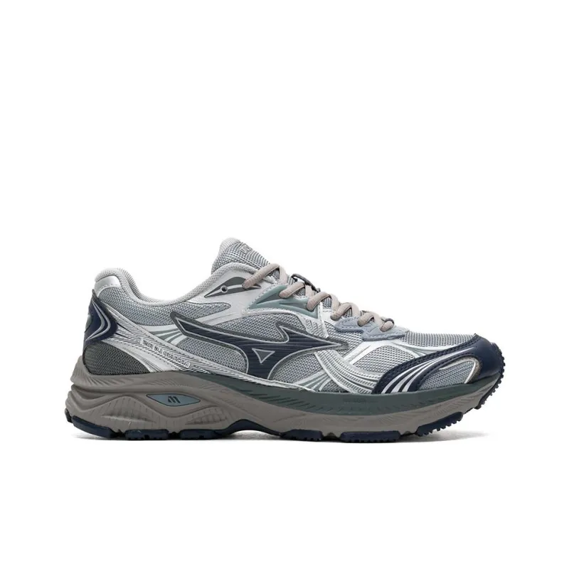 Mizuno Anti Slip And Wear Resistant Breathable Low Top Running Shoes Unisex Blue Black-1