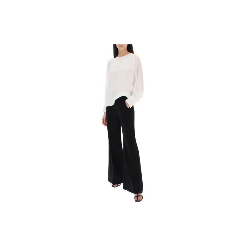 MaxMara Studio High Waisted Wide Leg Pants-1