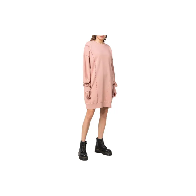 DIESEL Long-Sleeved Dresses Women's Pink-2