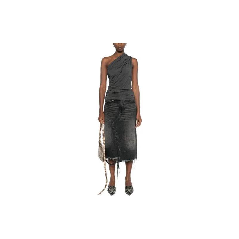 R13 Jesse Frayed Skirt-1