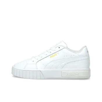 PUMA Cali Series Star JR Anti Slip Wear Resistant Low Top Kids' Skateboarding Shoes White Teenagers