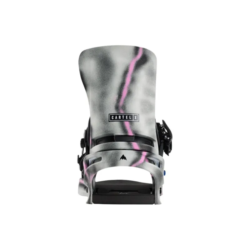 BURTON CARTEL X RE FLEX Single Snowboard Ski Bindings Men's Gray Pink-2