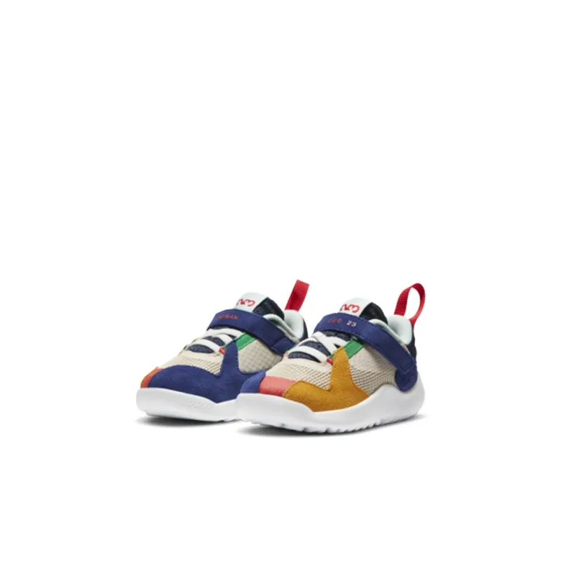 Jordan Delta Cushioning Wear-Resistant Low-Top Toddler Shoes Orange Blue Infant And Toddler-2