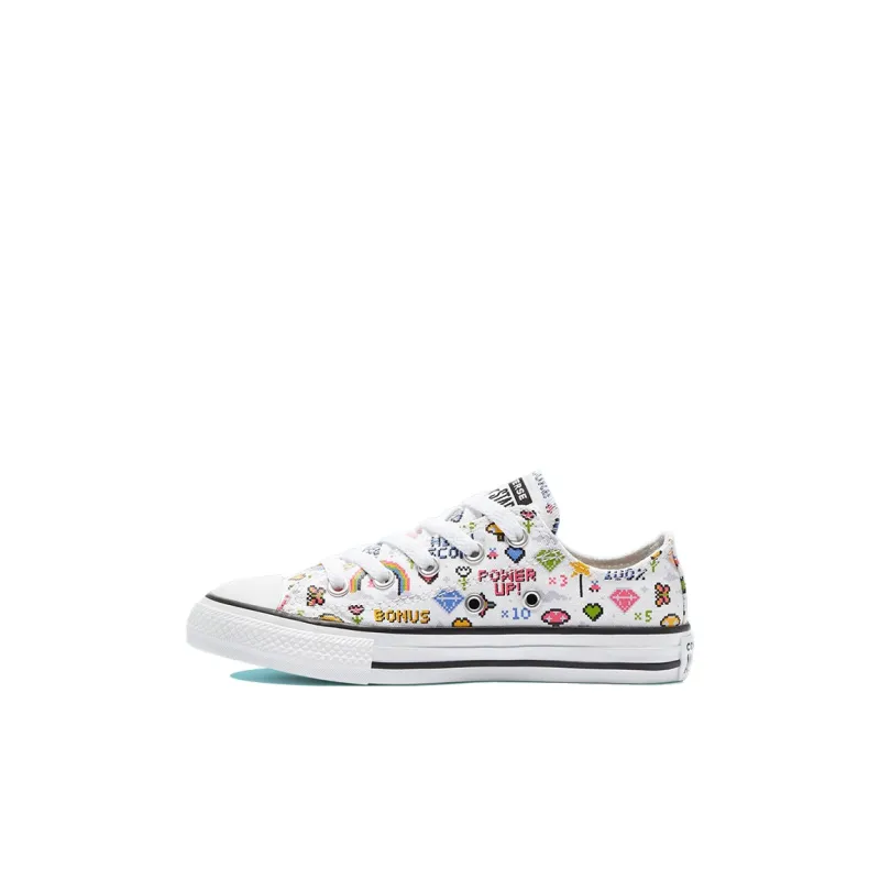Converse Chuck Taylor All Star Abrasion Resistant Low Top Kids' Skateboarding Shoes White Kids'-0