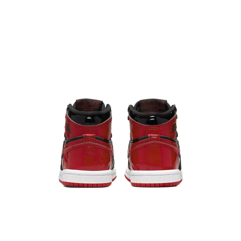 Jordan Kids Air Jordan 1 Retro High OG "Bred Patent" Sneakers-3