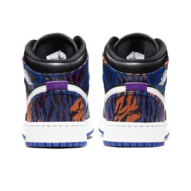 Jordan 1 Mid Multi Color Tiger Stripe GS-2