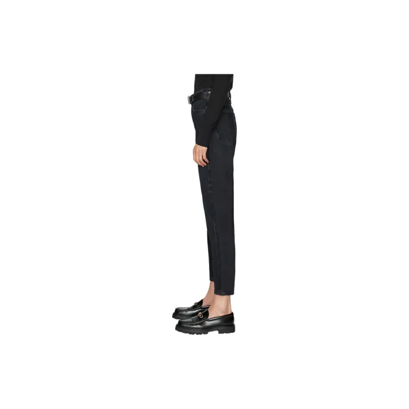 FRAME High-waisted Tapered-leg Jeans-2