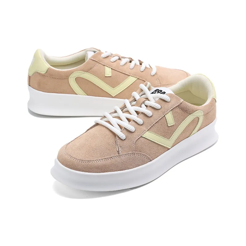 Road Mate Slip Resistant Cushioning Low Top Skateboard Shoes Women's Ecru-4