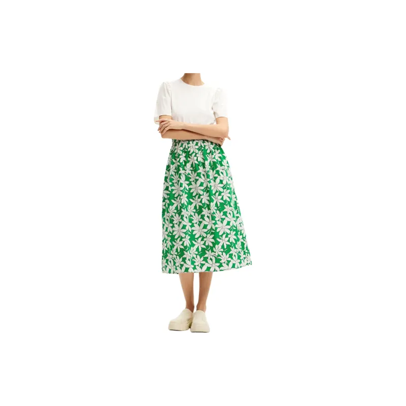 Desigual Short Sleeved Dress Women's Green-1