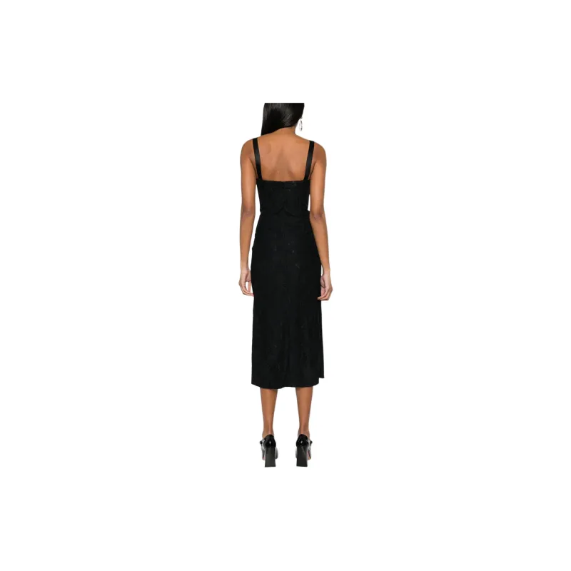 MOSCHINO Floral lace Midi Dress-3