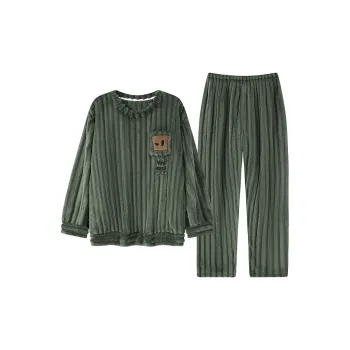 Qiao Ni Tong Pajama Set Men's Green