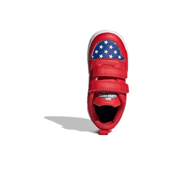 Adidas Neo Tensaur Abrasion Resistant Low Top Toddler Shoes Red Blue Infant And Toddler-4