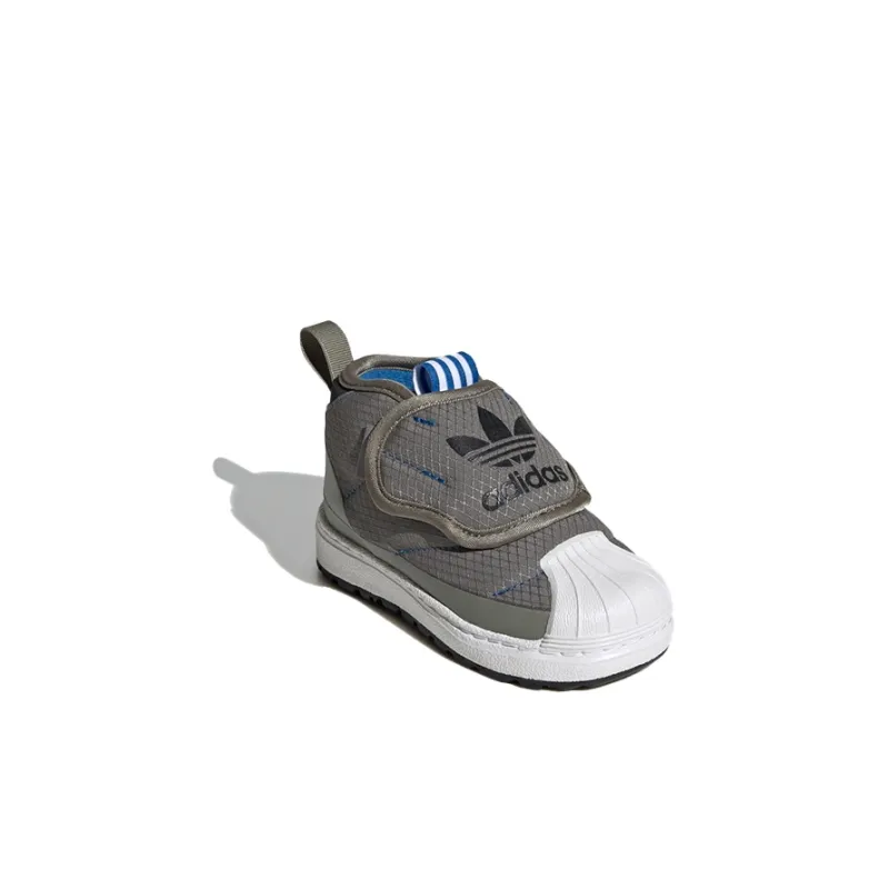 Adidas Originals Superstar Series Warm Mid-Top Toddler Shoes Green Infant And Toddler-2