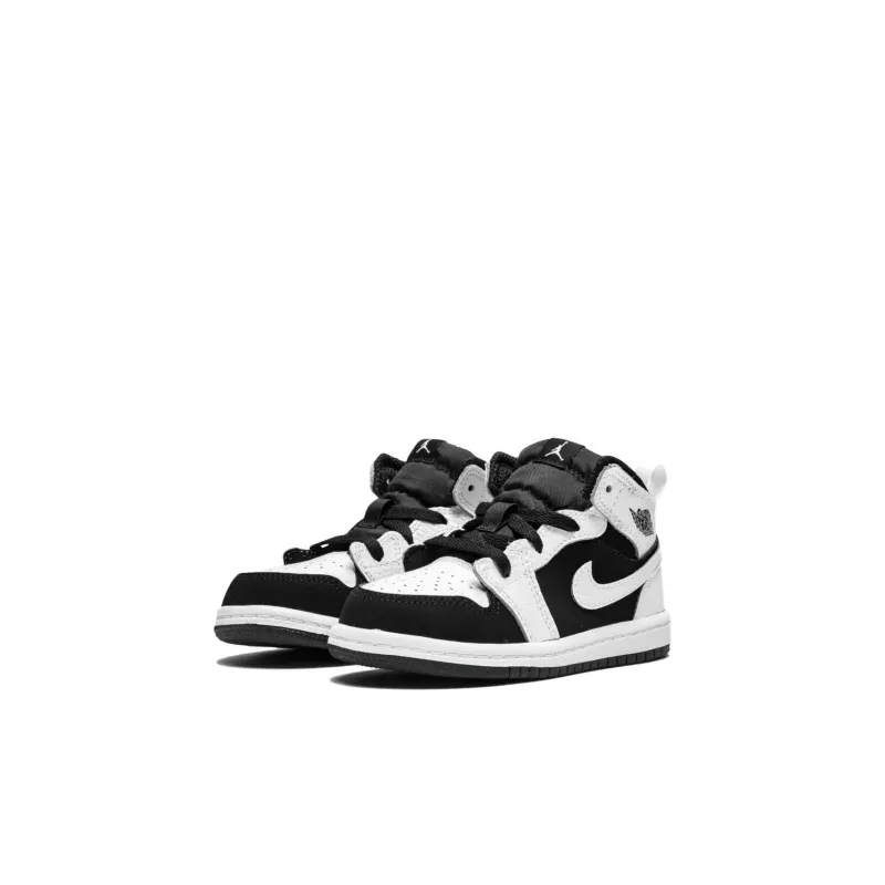 Jordan 1 Mid White Black TD-2