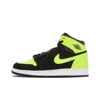 Jordan 1 Retro High GS Black Ghost Green