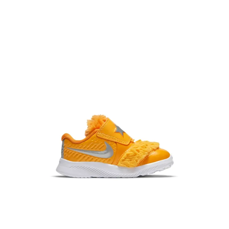 Nike Star Runner 2 Lil Slip-Resistant Cushioning Wear-Resistant Low-Top Toddler Shoes Silver Yellow Infant And Toddler-1