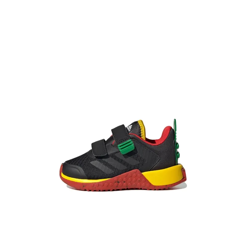 Adidas Sport Dna Low Top Sports Casual Shoes Black Red Yellow Infant And Toddler-0