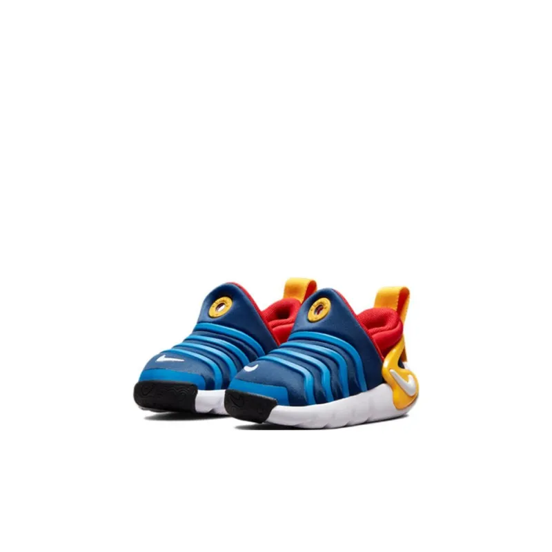 Nike Dynamo GO Flyease Abrasion Resistant Breathable Low Top Sports Casual Shoes Blue Infant And Toddler-2