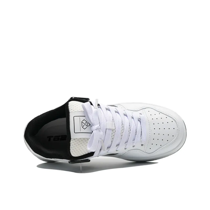 T628 Puffy Shoes, Box Slip Resistant, Abrasion Resistant, Lightweight, Breathable Low Top Skateboard Shoes Unisex-45