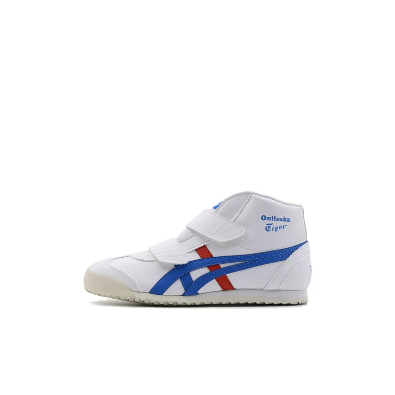 Onitsuka Tiger Mexico Mid Runner Mid Top Kids Lifestyle Shoes White Children Aged 3 7 Years Old-0