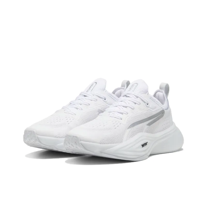 PUMA Pwr Nitro Slip Resistant Low Top Training Shoes Women's White-2