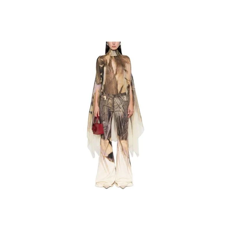 Roberto Cavalli Graphic print Flared leg Trousers-1