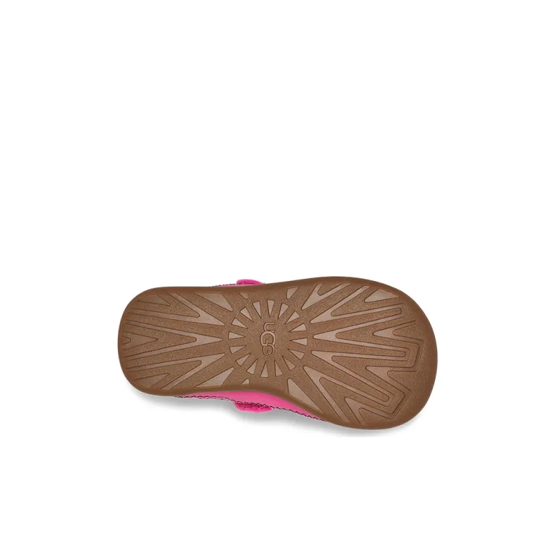 UGG Delta Closed Toe Tiger Stuffie Sandal Pink Carnation Children Aged 3-7 Years Old-5