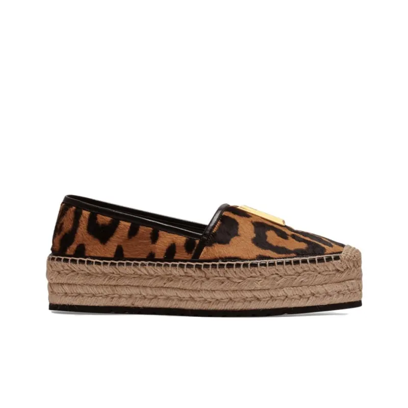 BALMAIN Alex Leopard Espadrilles Borwn Leopard Women's-1