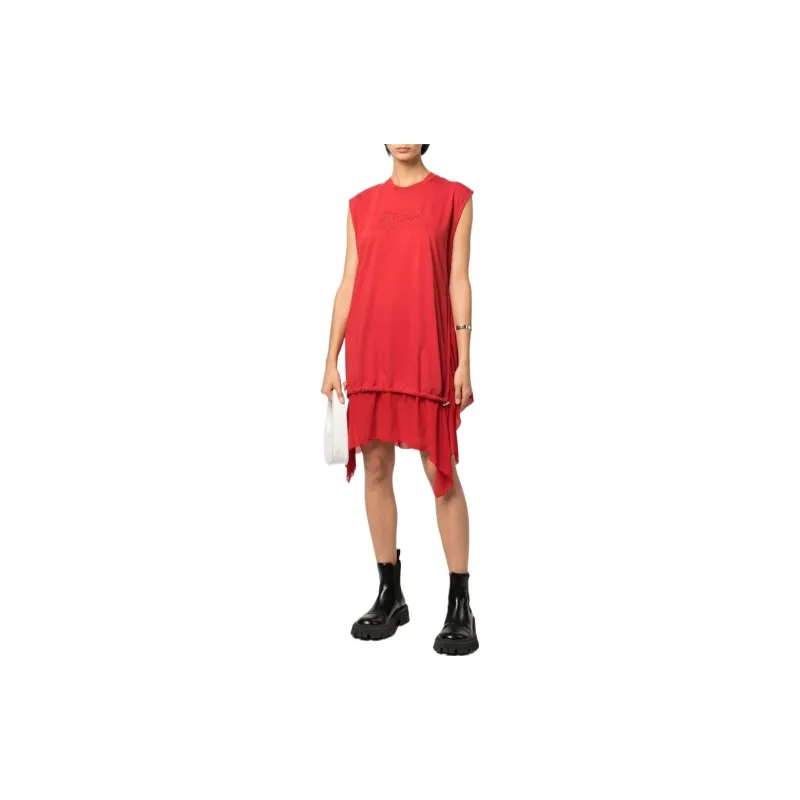 DIESEL Sleeveless Dresses Women's Red-1