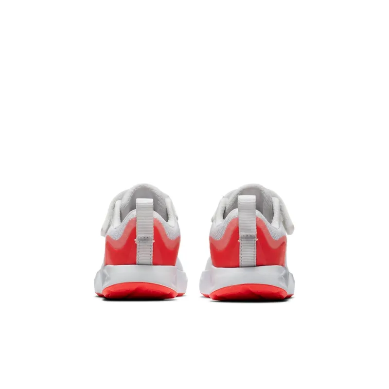 Nike Wearallday Slip Resistant Cushioning Low Top Running Shoes White Red Black Infant And Toddler-4