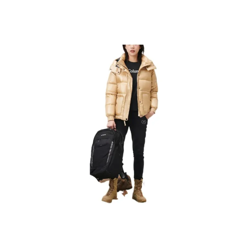 Columbia Down Jacket Women's Yellow-1